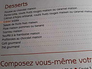 Le Vesuvio menu