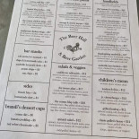 Comus Inn Cardápio