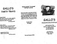Gallos menu