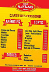 Kebab De La Place D Armes menu