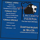 L'accanitu Pizzeria menu