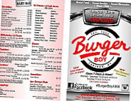 Burger Boy menu