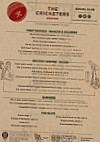 The Cricketers menu