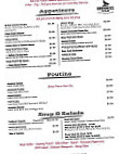 Boondock's Grille menu