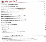 Le Zimmer menu