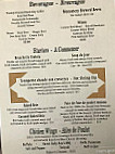 Friars' Brewhouse menu