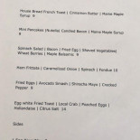 The Fork Table Cardápio