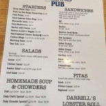 Mariner's Pub Cardápio