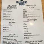 Mariner's Pub Cardápio