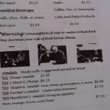 Sweetser Cafe Cardápio