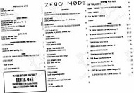 Zero Mode menu