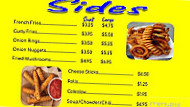 Snack Shack menu