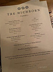 The Hichborn menu