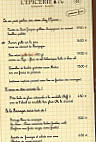 L'Epicerie & Cie menu