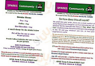 Sparks Community Cafe menu
