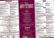 Cafe Lattetude menu