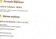 Le Bistrot l'Étage menu