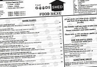 The Goods Shed Craft Beer Cafe menu