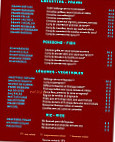 Restaurant Vinobah menu