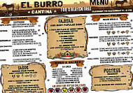 El Burro Cantina menu