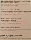 Les Enfants Terribles menu