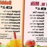 Fruity Bubble Cardápio