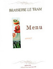 Brasserie le Tram menu