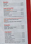 La Verriere menu