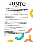 Junto Coffee menu
