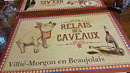 Le Relais des Caveaux menu