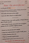 Du Coté De Chez Eux menu