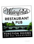 Waterfords Pub menu