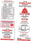 China Chef menu