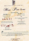 La Vieille Braise menu