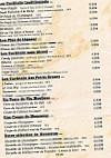 La Vieille Braise menu