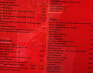 Frizzante menu