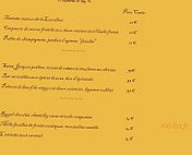 Le Musigny menu