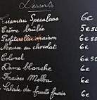 Le Petit Paris menu