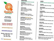 Quench Juicery menu