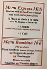 La Tarentella menu