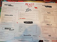 Mexico City menu