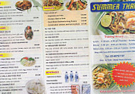 Summer Thai menu