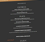 Restaurant Vatel menu