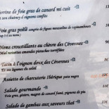 L'insensé Cardápio