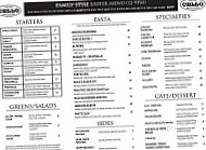 Cello Italian Resturant menu