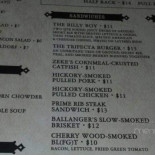 Walt's Hitching Post Cardápio