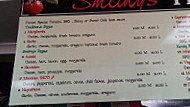 Smithy's Pizza & Takeaway menu