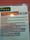 Pizza Tube menu