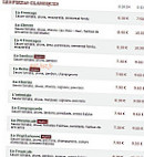 Le Kiosque à Pizzas menu