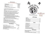 Chee Peng Chinese menu